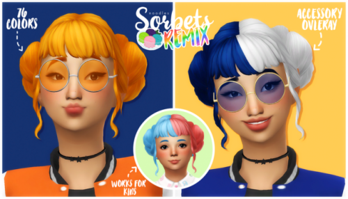 how to split color hair on sims 4